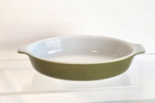 Pyrex 700 Green Pixie 10oz Au Gratin Casserole Dish Vintage Corning USA Small