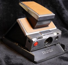 Polaroid SX-70 Land Camera Brown Leather For Parts / Repair