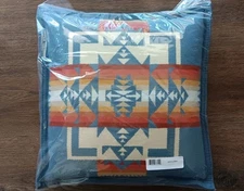 Pendleton CHIEF JOSEPH Pillow Slate Virgin Wool 16 x 16 Made in USA New with tag