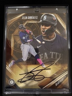 JULIO RODRIGUEZ 2026 FANATICS UNDER WRAPS EMANATE GOLD AUTO /50 SEATTLE MARINERS