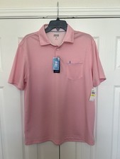 IZOD Saltwater Men s Polo, Candy Pink, Size Medium, NEW
