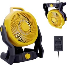 Portable Camping Fan Workshop Desk Jobsite Fan For Dewalt 20V Battery Cordless