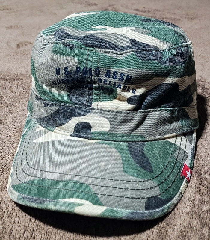 VINTAGE POLO ASSN. CONCEPT ONE ACCESSORIES MILITARY CAMO MARINES CAP HAT L/XL