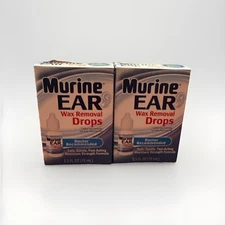 2-Pack Murine Ear Drops 0.5 oz Ear Wax Removal EXP 03/2026