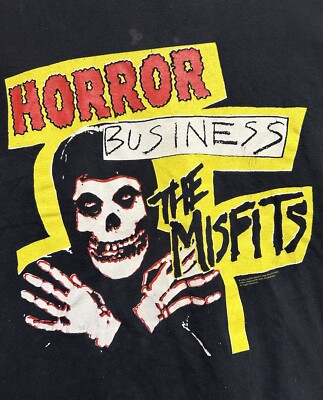 Vintage The Misfits Horror Business T Shirt Medium 20”x27” ©️2005
