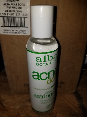 Alba Botanica Acne Dote Deep Clean Astringent, Oil-Free, 2 Pack, (Exp. 05/20)