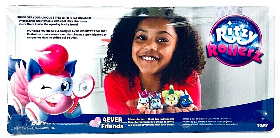 Tomy Ritzy Rollerz 4Ever Friends 4 Pack Cherry Gabby Sofia Serv Frenchy Braid - Image 2 of 2