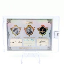2024 Eternal Cuts Helen Keller Agatha Christie Mary Shelley Triple Relic /50
