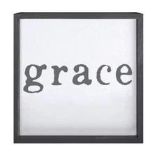 Face to Face 22in Sq Word Board Grace Perfect compliment to wall or book shelf
