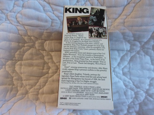 KING 3 VHS MARTIN LUTHER KING JR. PAUL WINFIELD CICELY TYSON TONY BENNETT 1960'S - Picture 3 of 10
