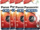4 x Panasonic Lithum Power CR 2032 3V Batterie Knopfzelle DL2032 210mAh