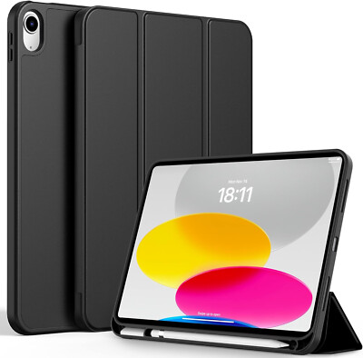 CACOE Apple iPad 10 Gen Tasche Hülle mit Stifthalter 10.9 Zoll 2022 A2757/A2777