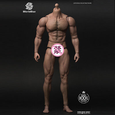 WorldBox 1//6 Durable Male Figure Fat Plump Body AT018 BW//Neck No Head