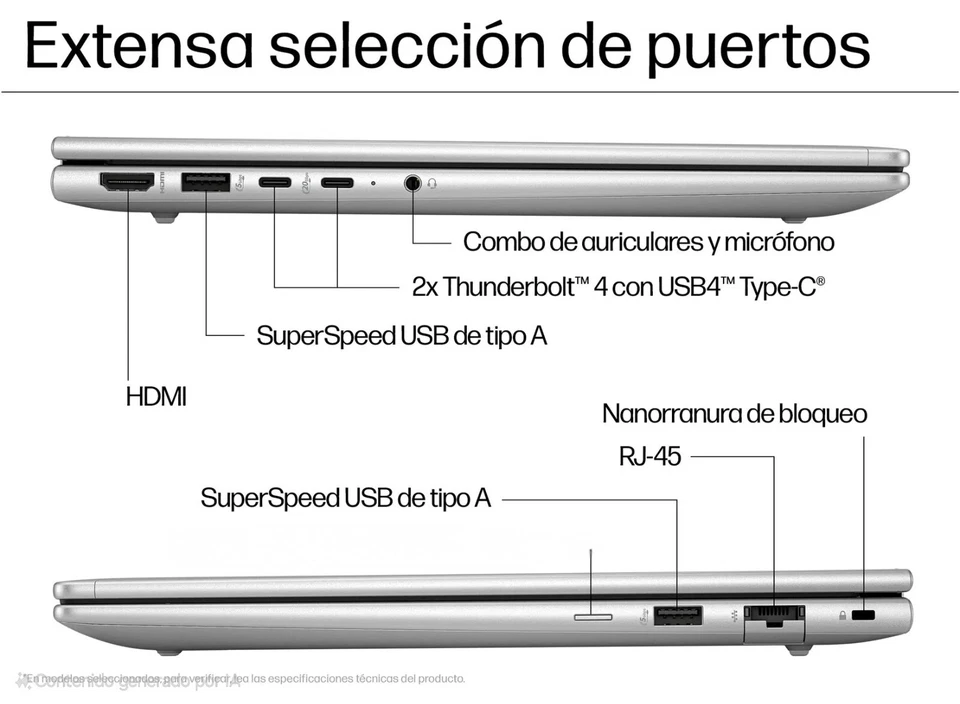 🔥 32GB DDR5 + 2TB SSD PC INTEL CORE ULTRA 5  PORTATIL HP PROBOOK 440 G11 14"  - Imagen 3 de 4