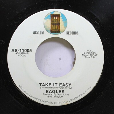 Rock New Old Stock NM! 45 Eagles - Take It Easy / Get You In The Mood On Asylum