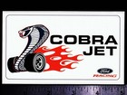 FORD RACING - COBRA JET - Original Vintage Racing Decal/Sticker - Shelby Mustang