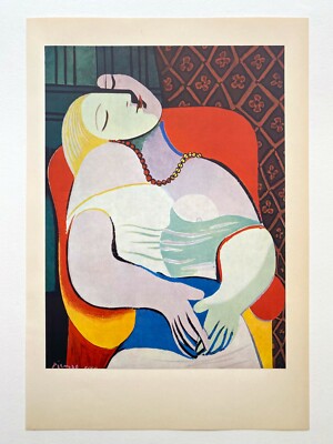 PABLO PICASSO RARE 1955 ICONIC MODERNIST LITHOGRAPH PRINT 