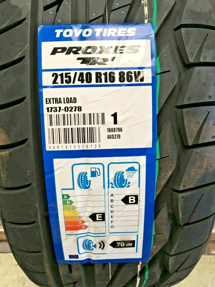 X2 215 40 16 TOYO PROXES TR-1 TRACK DAY/ ROAD TOP QUALITY TYRES 215 ...