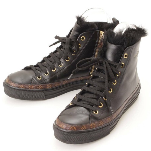Leather Fur Sneakers 1A5N0C 