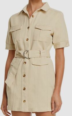 womens beige shirt dress Buy Women Beige Stripe Long Shirt Shirt Dress Online
