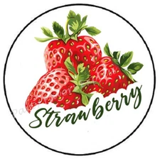 STRAWBERRY STRAWBERRIES ENVELOPE SEALS LABELS STICKERS PARTY FAVORS