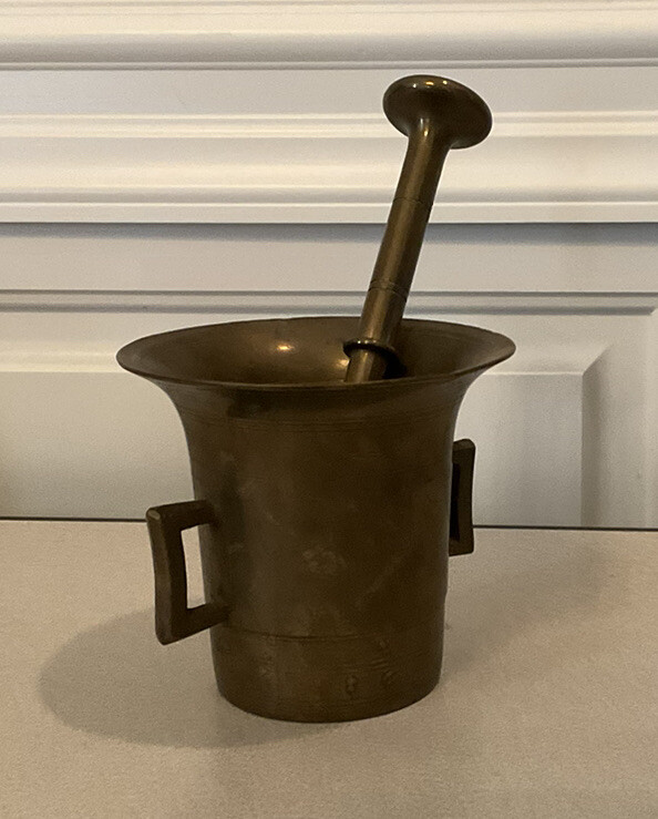 Antique Bronze Mortar and Pestle- Apothecary