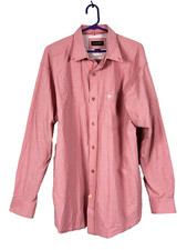 ARIAT Pro Series Mens XL Shirt Button Up Red Check White Blue Casual Western