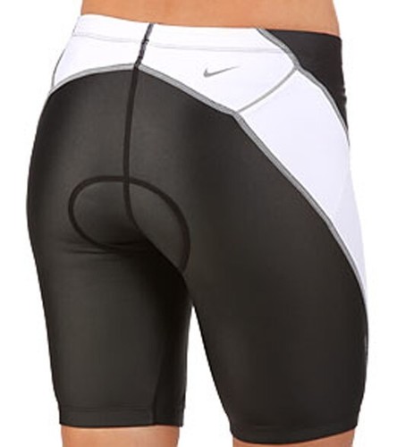 Nike Women s Triathlon Half Tight Shorts, Black/White, TESS0005-10 ( Small ) - Picture 2 of 2