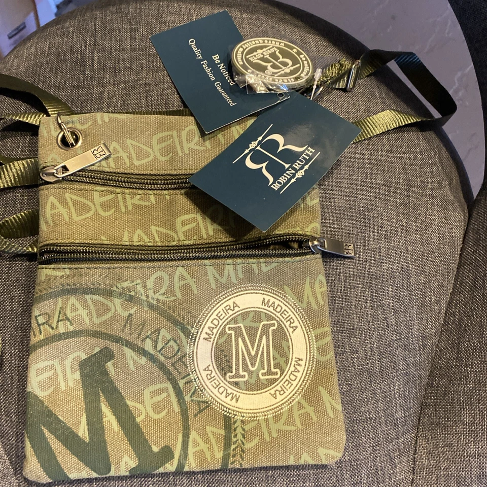 Bandolera Bolso de Viaje con Cremallera Pequeño Múltiple Bolsa Lona Peso Ligero Foto 4 de 4