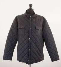 Cedarwood State Herren Steppjacke Jacke 2XL schwarz uni leicht einreihig A1253