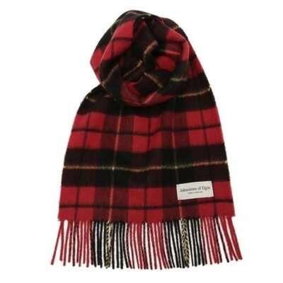 Johnstons of Elgin 100% カシミヤ wallace Johnstons of Elgin Scarf Muffler WALLACE Ladies Made in