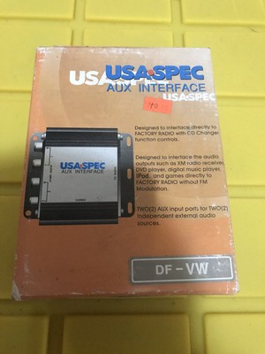 Usa Spec Df Vw Car Stereo Interface Dual Aux Audio Adapter Jetta