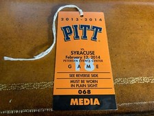 2014 Pitt Panthers v Syracuse Orange Media Basketball Ticket Tyler Ennis 
