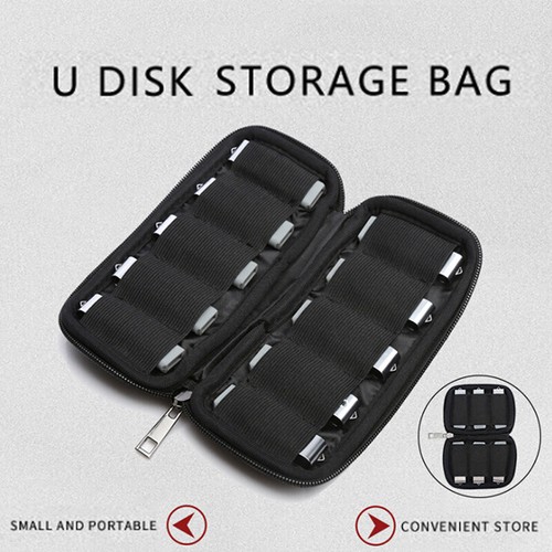 Portable U Disk Holder USB Flash Drives Organizer Case Protective Storage Bag^Z0 - Afbeelding 2 van 12
