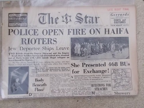 RESTPOSTEN 10 ALTE ZEITUNGEN - THE SHEFFIELD STAR - AUGUST 1946 - Bild 6 von 11