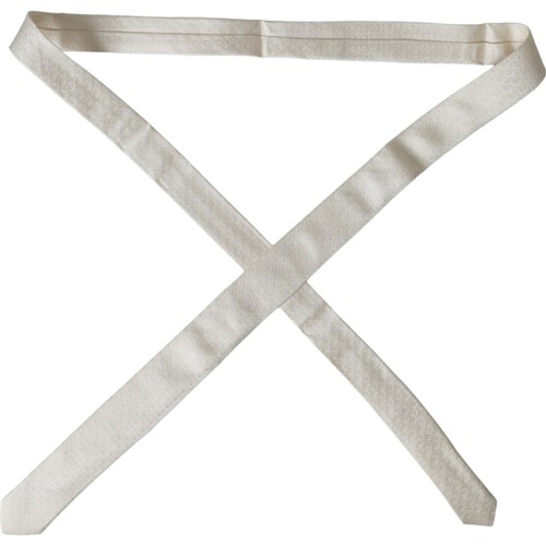 DOLCE & GABBANA Tie Off White Patterned Silk Adjustable Men Necktie RRP 280usd - Picture 5 of 7