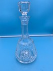 ATLANTIS LEAD CRYSTAL DECANTER FUN DESIGN 11" TALL Miguel or Fernando pattern — photo 1