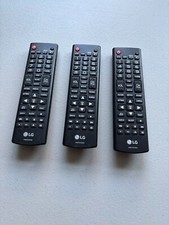 Remote Controls for LG LED HDTV LG AKB73975722 Lot of 3 