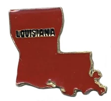Pack of 3 State of Louisiana Bike Motorcycle Hat Cap Lapel Pin HP4601