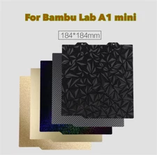 For Bambu Lab A1 Mini 184x184mm 3D Printer Build Plate Doubled-Sided PEI PEO PEY