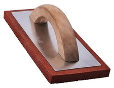 230X100mm Rubber Float Sponge Wooden Handle Grout Grouting Squeegee Plasterer