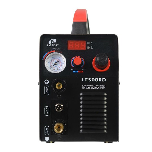 Lotos Compact Inverter 50 Amp Dual Voltage Plasma Cutter 110/220V 1/2