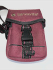New ListingSamsonite Camera Case Zipper Pocket Shoulder Bag BurgunBlack Canvas Pouch 6.5x4"