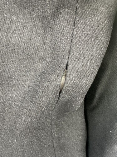 Calvin Klein Men's Navy Peacoat Sz Small Double Breasted Wool Blend *See Details - Picture 9 of 10