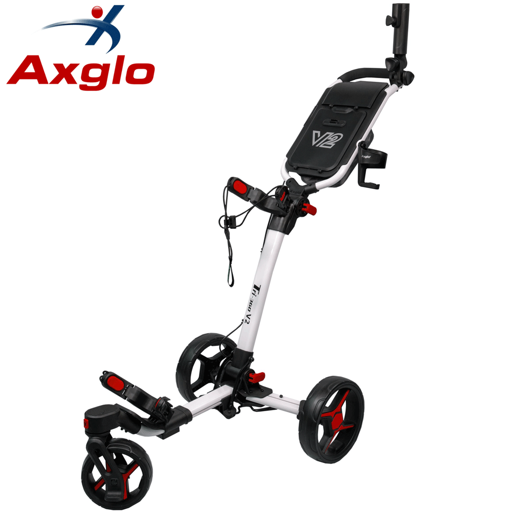 AXGLO TRI-360 V2 GOLF PUSH TROLLEY +FREE ACCESSORY PACK