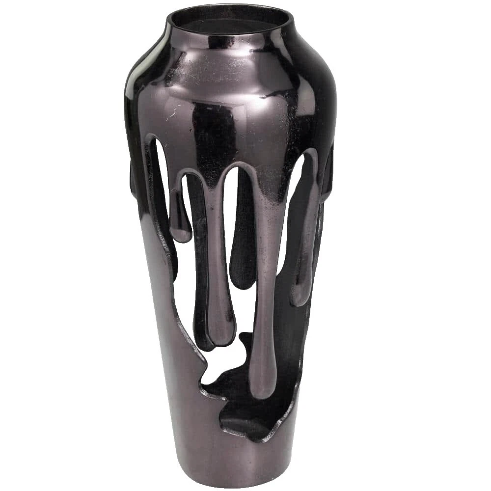 Aluminum Black Vases