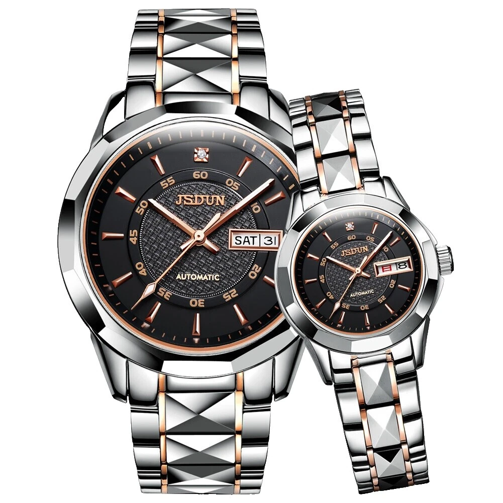 Funda de tungsteno mecánico automático Relojes de pulsera