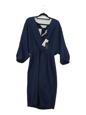 Diane von Furstenberg Midikleid in Wickeloptik in Blau
