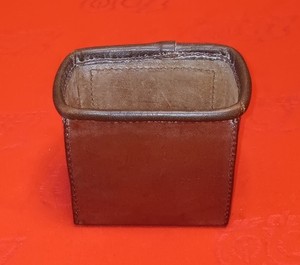 Vintage Bradley E Grimes Leather Shotshell Belt Mount Pouch, Hunting, Skeet etc.