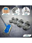 4pcs, Reusable Mop Pads 4-Pack Washable Flat Mop Cloth For Wet & Dry Cleaning*